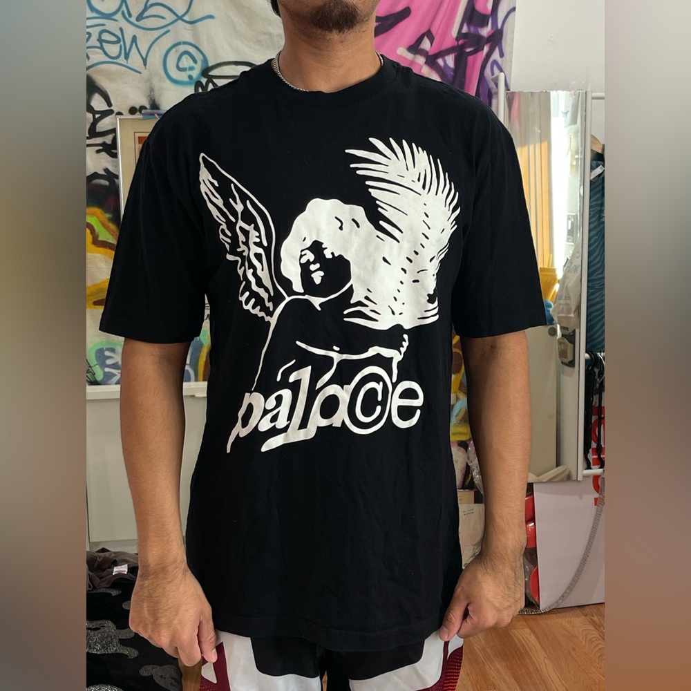 Men’s Palace Skateboards Cherub with Palm SZ XL Mens Tee EUC